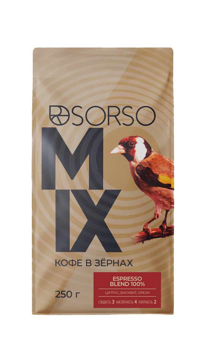 Кофе SORSO Espresso Blend 100%  250 гр.